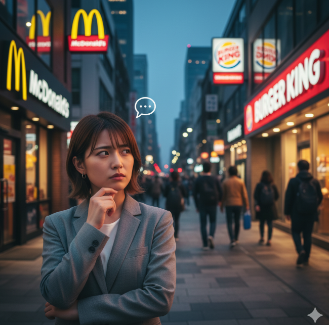 バーガーキングとマクドナルドのサイズ感を解説
