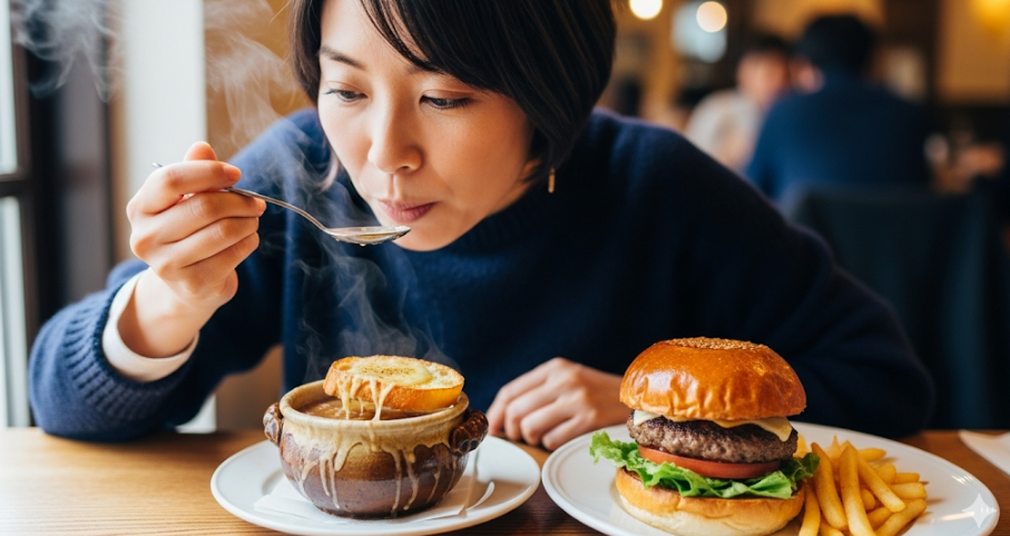 シンプルながら奥深いオニオンスープ