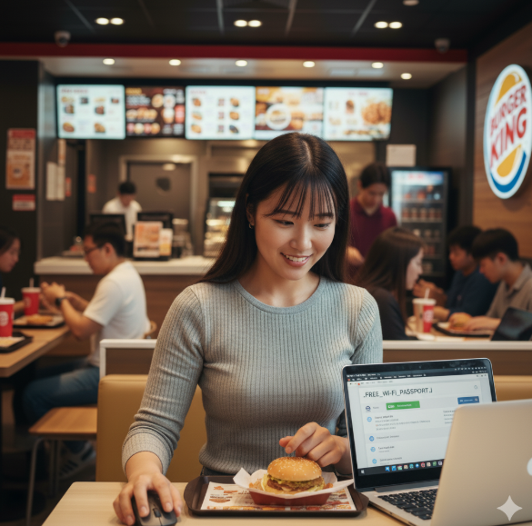 バーガーキング wifi はPCでも利用できる？