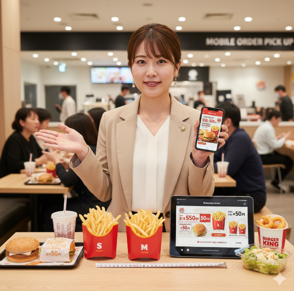 バーガーキングのセットのポテトサイズまとめ
