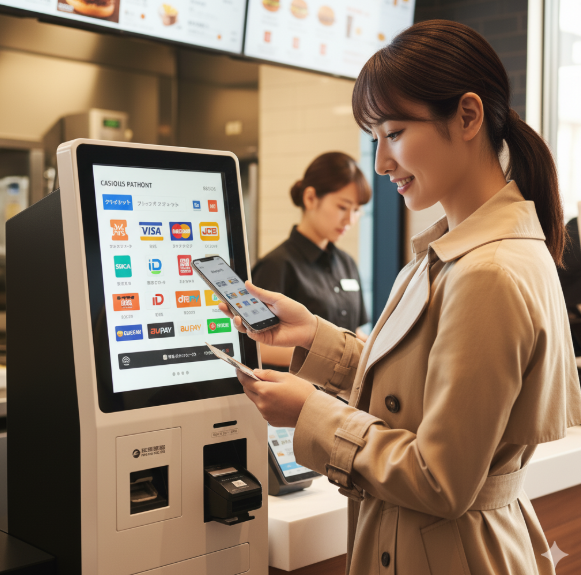 バーガーキングのセルフレジでの支払い方法