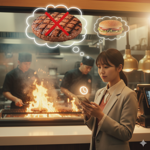 バーガーキングのモバイルオーダーで時間指定ができないのはなぜですか？