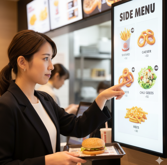 バーガーキングはサイドメニュー変更も可能