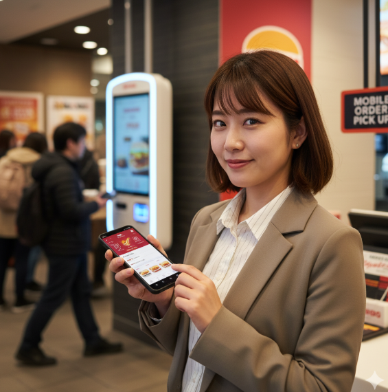 バーガーキングはモバイルオーダーが便利