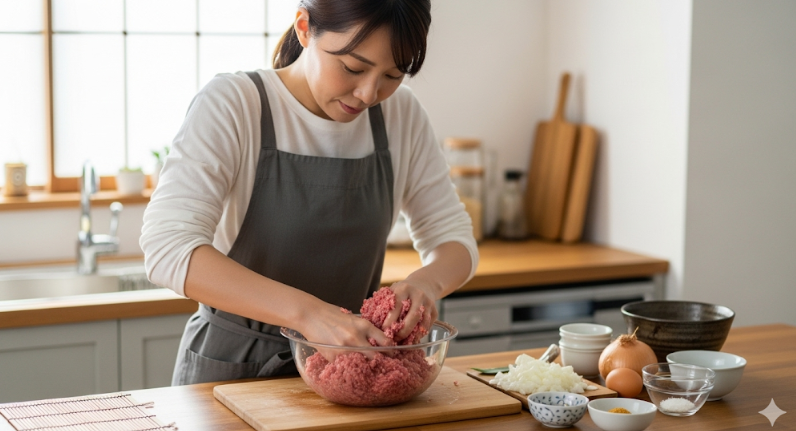ハンバーガー パティ レシピ 人気