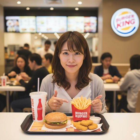 バーガー キング サイド 変更 ナゲットは可能？
