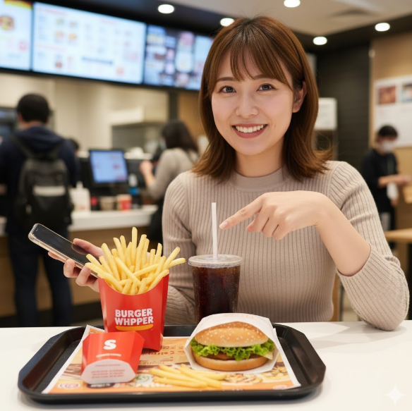 バーガー キング セット ポテト サイズ変更