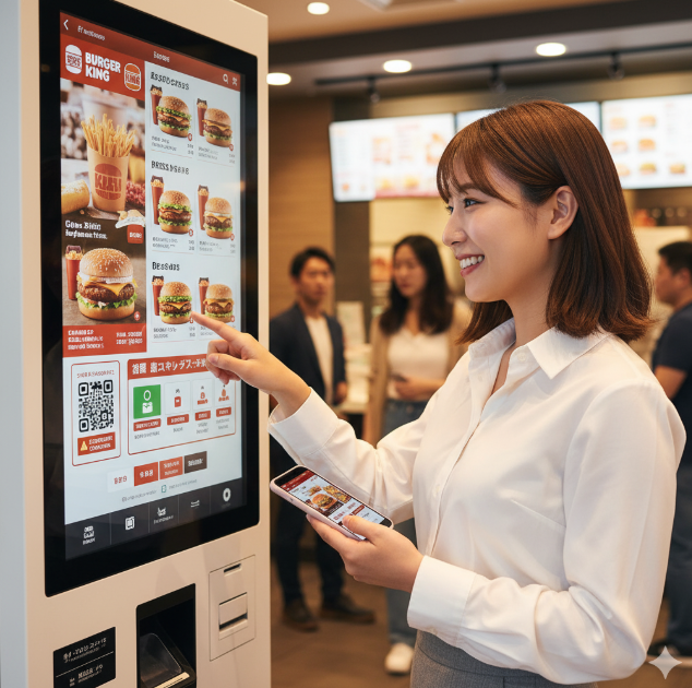バーガーキング セルフレジ 使い方