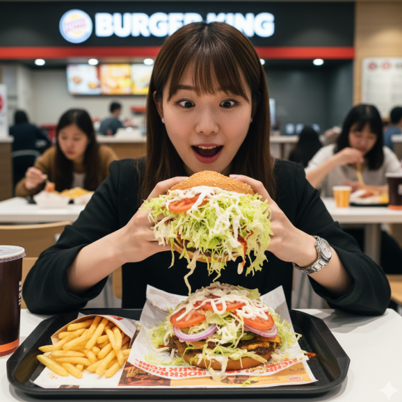 バーガーキングでピクルス抜きとオールヘビーは両立