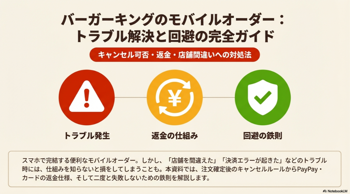 バーガー キング モバイル オーダー キャンセル