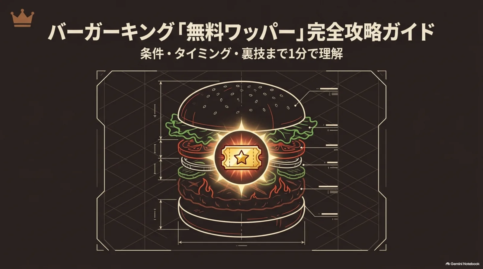 バーガーキングの無料ワッパー特典の条件と獲得タイミングを紹介するガイドの表紙